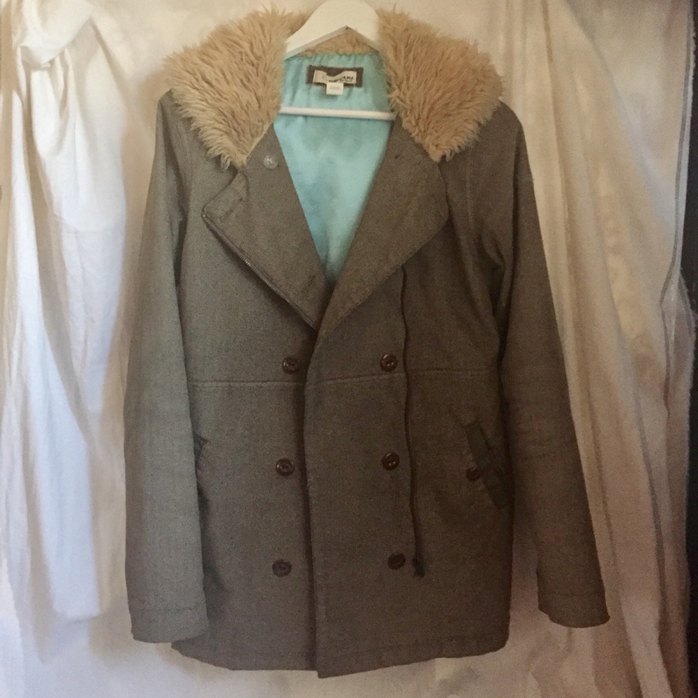 Coat with Faux Fur hood